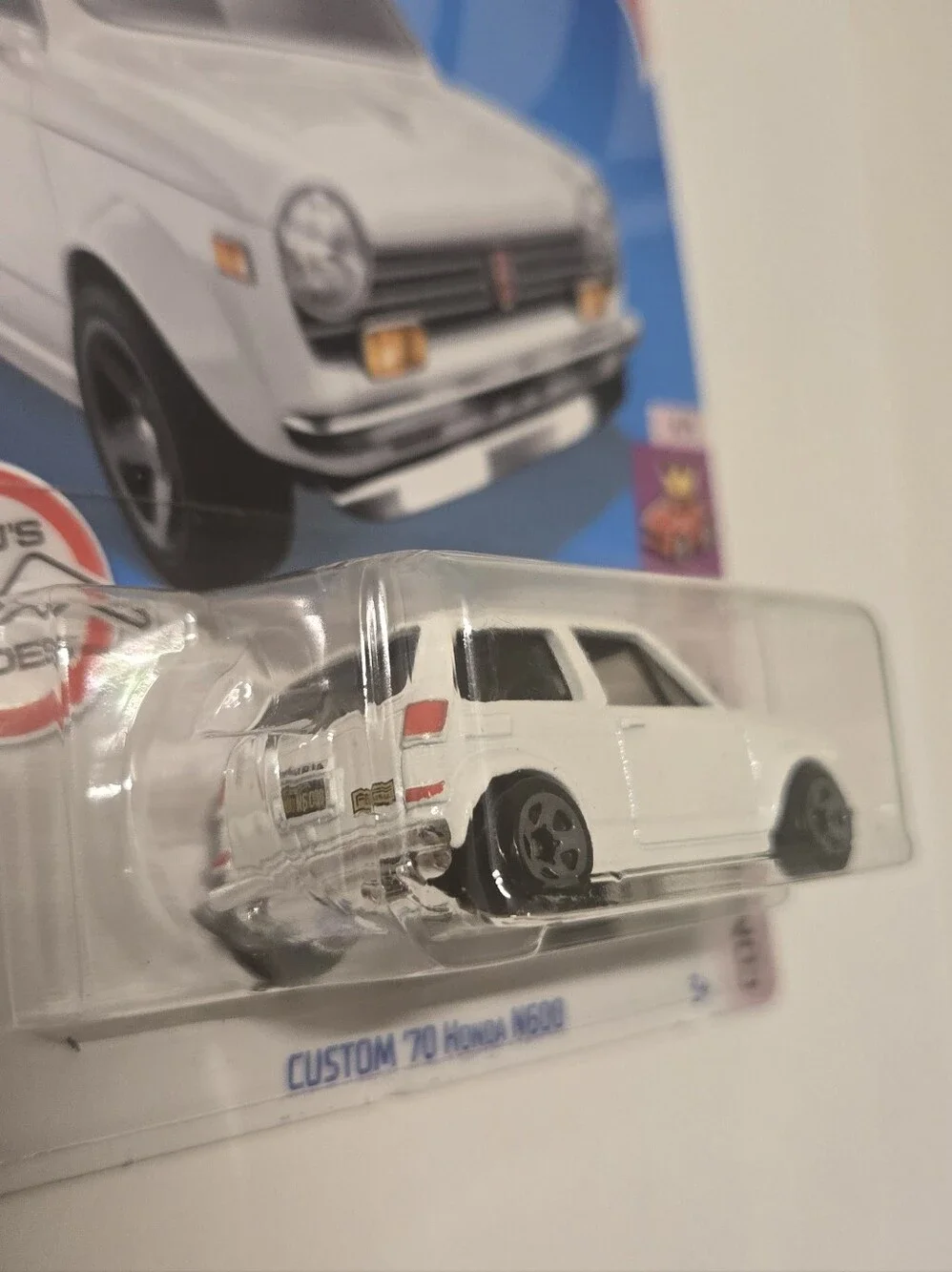 Custom 1970 Honda N600 Hot Wheels Compact Kings White 4/5 141/250